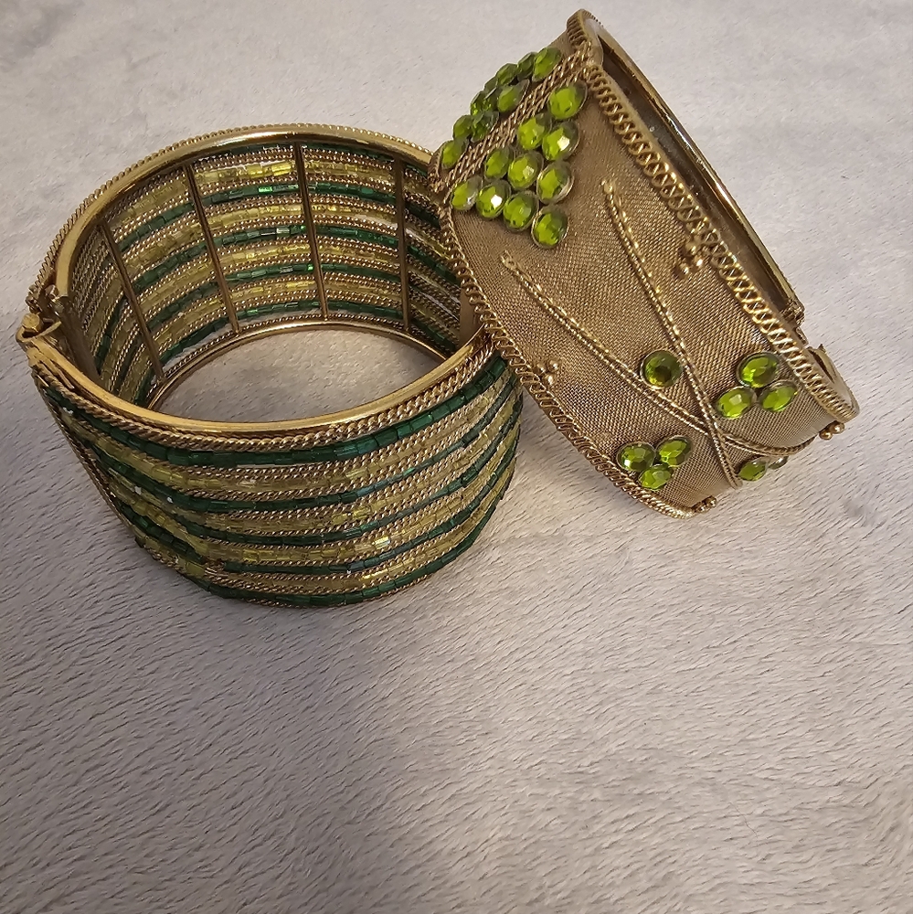 Vintage Metal Cuff Bracelets - Picture 5 of 6
